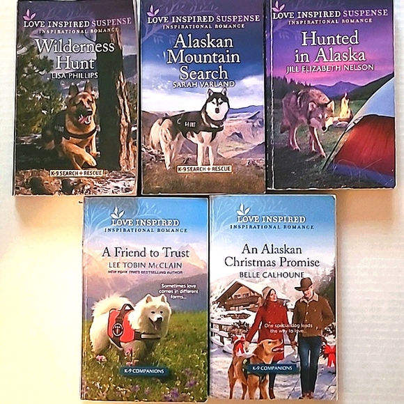 Love Inspired K-9 Search & Rescue, K-9 Companions Lot of 5 Books Bundle - Picture 1 of 6